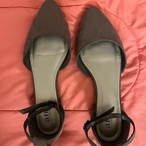 a.n.a Shoes - a.n.a Womens Gray Darell Ballet Flats - Size 8.5